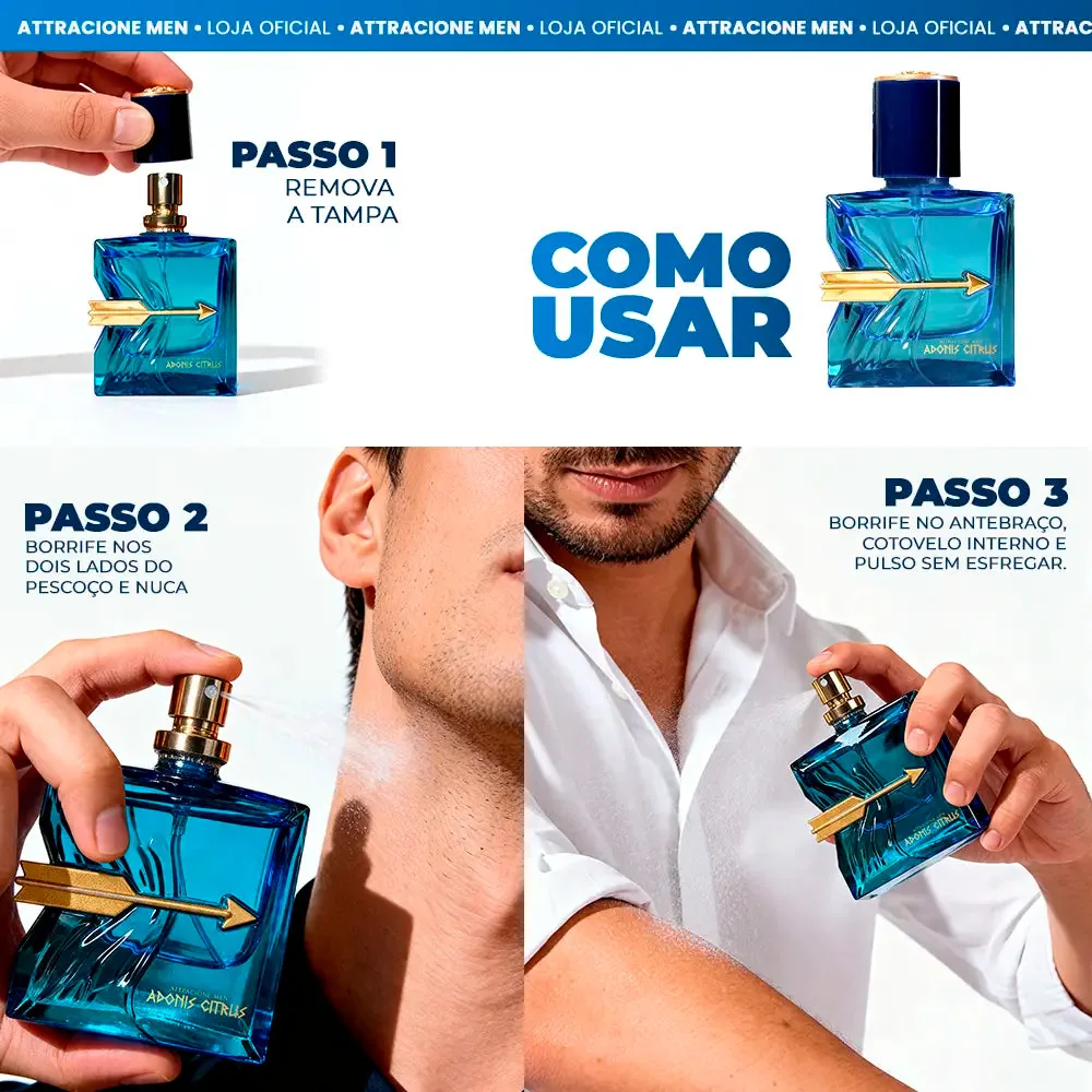 Adonis Citrus - O cheiro de quem não passa despercebido