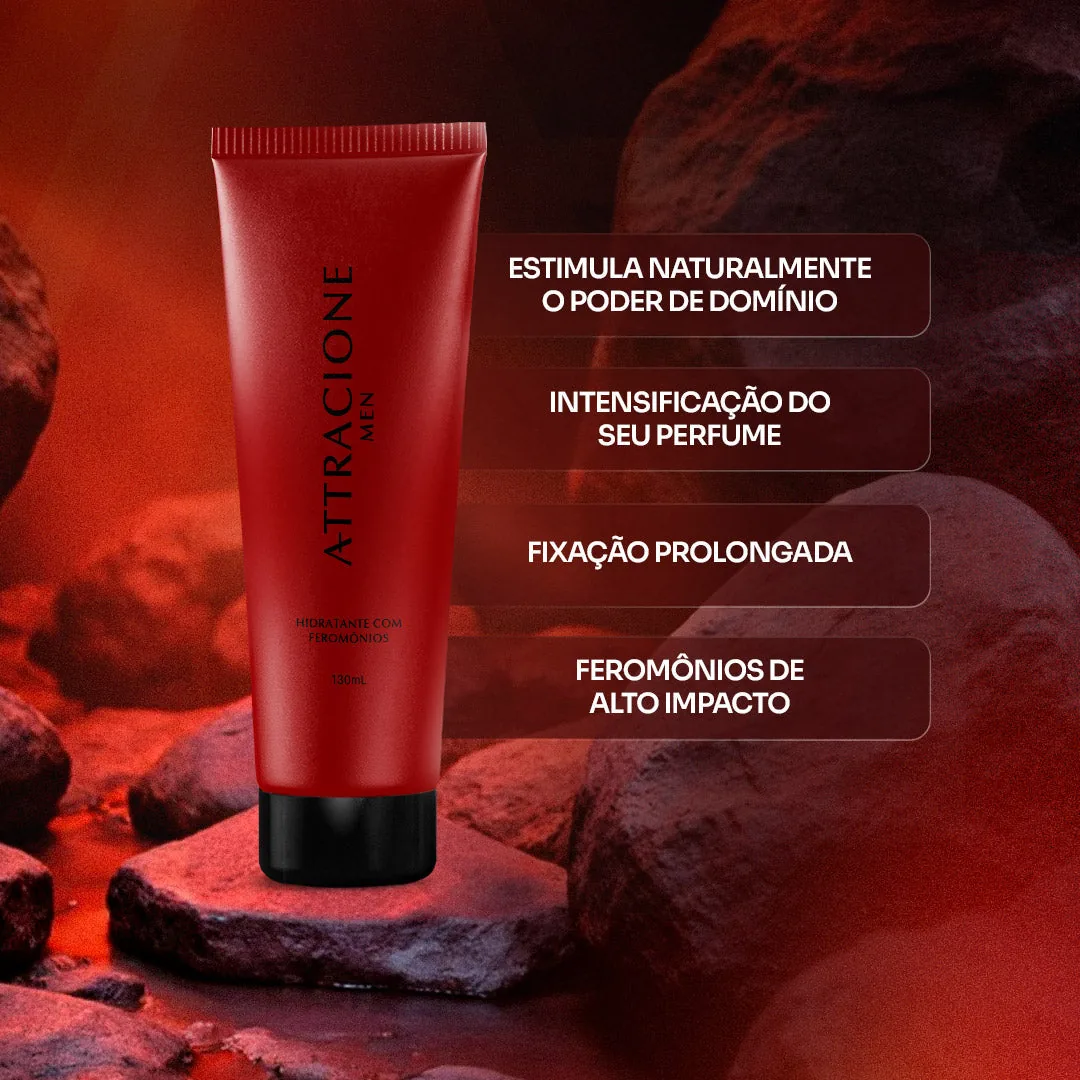 Hidratante Perfumado Attracione Men com Feromônios