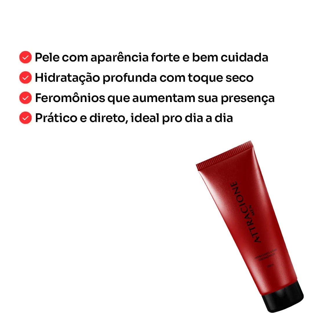 Hidratante Perfumado Attracione Men com Feromônios